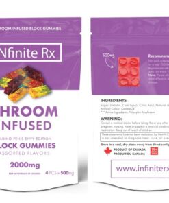 INfinite Rx Shroom Infused Albino Penis Envy Edition Block Gummies Edibles (2000mg)
