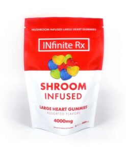 INfinite Rx Shroom Infused Large Heart Gummies Edibles (4000mg)